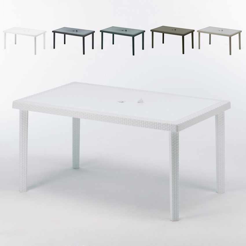 Rechthoekige tafel van polyrotan 150x90 cm Grand Soleil Boheme Karakteristieken