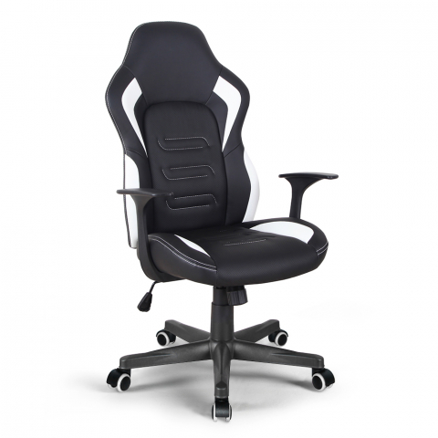 Chaise de bureau ergonomique en simili cuir style sport Aragon racing Promotion