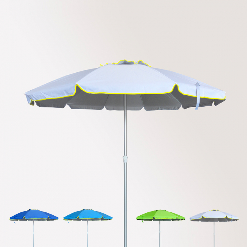 Strandparasol Roma van 220 cm met uv beschermende stof Voorraad Strandparasol Roma van 220 cm met uv beschermende stof Voorraad