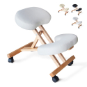 Ergonomische kniestoel van hout en kunstleer bureaustoel Balancewood  Aanbieding