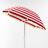 Parasol de plage 200 cm portable coton Taormina Dimensions