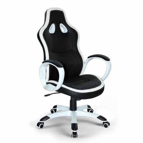 Racing Bureaustoel voor Gaming van Comfortabele Eco-leder Super Sport Aanbieding