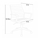 Chaise de bureau fauteuil siège ergonomique simili cuir LineAR Réductions