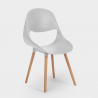 Chaise de cuisine et bar en bois au design moderne Shell 