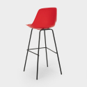 Tabouret de bar cuisine en métal avec coussin design moderne Willis Prix