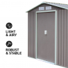 Tuinhuis schuur van gegalvaniseerd plaatstaal 213x127x195 cm Chalet Aanbod