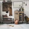 Entree schoenenkast met 4 planken en lade modern industrieel design Harbour Aanbieding
