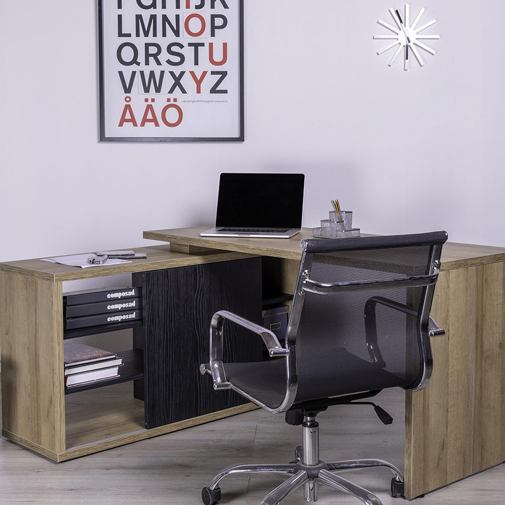 Alameda Design Hoekbureau van Hout met Verlenging