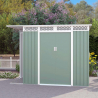 Tuinhuis schuur van gegalvaniseerd plaatstaal 257x142x184 cm Tyrol NATURE Aanbieding