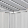 Tuinhuis schuur van gegalvaniseerd plaatstaal 257x142x184 cm Tyrol NATURE Model