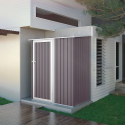 Tuinhuis grijze schuur van gegalvaniseerd plaatstaal 143x89x186 cm Amalfi Verkoop