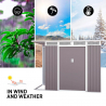 Tuinhuis schuur van gegalvaniseerd plaatstaal 257x142x184 cm Tyrol Aanbod