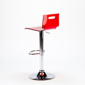 Tabouret haut bar et cuisine en acier chromé design industriel San José Design 