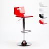 Tabouret haut bar et cuisine en acier chromé design industriel San José Design Choix