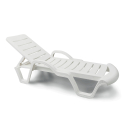 Lits de piscine chaises longue en plastique professionels bain de soleil promo lot de 18 pièces