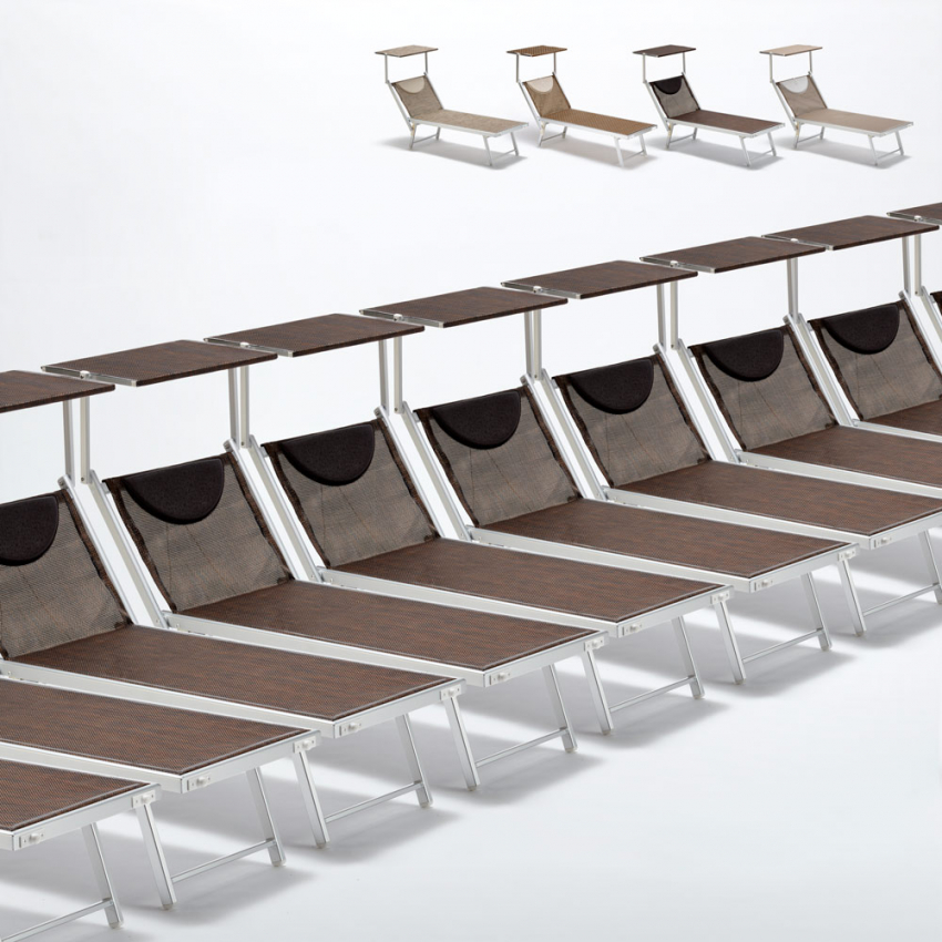 Set van 20 Santorini Limited Edition ligbedden van aluminium Aanbieding Set van 20 Santorini Limited Edition ligbedden van aluminium Aanbieding