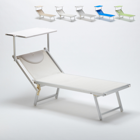 Professionele strandligstoel Italia uit aluminium Aanbieding
