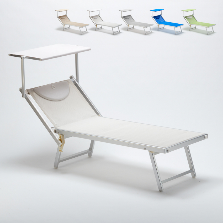 Professionele strandligstoel Italia uit aluminium Aanbieding Professionele strandligstoel Italia uit aluminium Aanbieding
