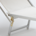 Professionele strandligstoel Italia uit aluminium Model