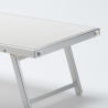 Bain de soleil de jardin transat professionnel en aluminium piscine Italia Dimensions