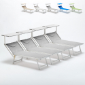 Aanbieding 4 stuks professionele ligbedden Italia 