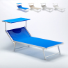 Bain de soleil Xxl professionnel chaise longue transat piscine aluminium Italia Extralarge