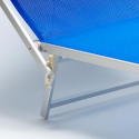 4 Bains de soleil de plage transats professionnels aluminium GRANDE Italia XL Modèle