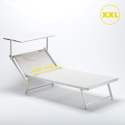 Set van 4 aluminium strandligbedden Grande Italia XL 