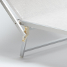 Set van 4 aluminium strandligbedden Grande Italia XL 