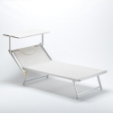 Set van 4 aluminium strandligbedden Grande Italia XL 