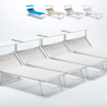 Set van 4 aluminium strandligbedden Grande Italia XL 