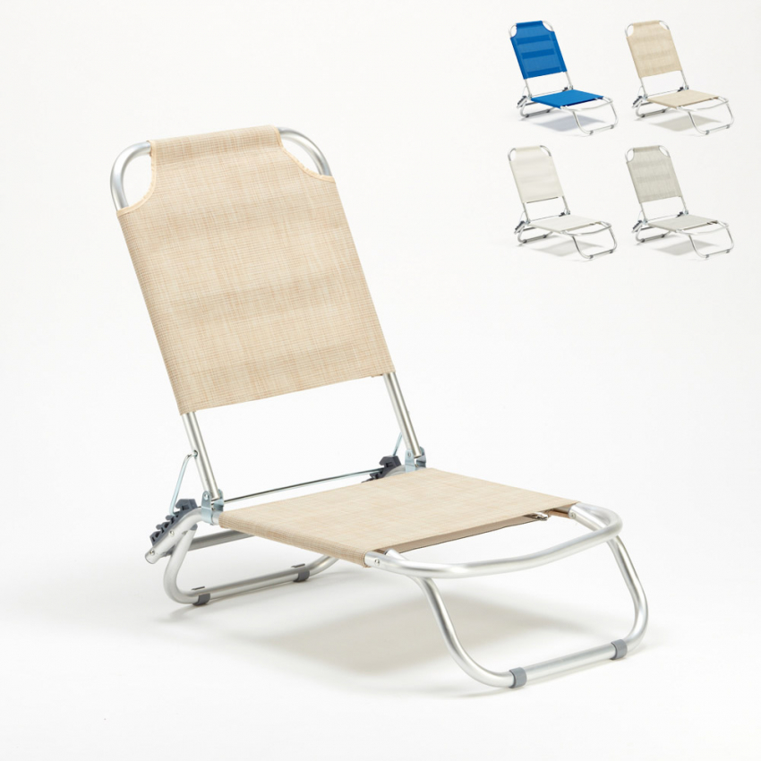 Opvouwbare aluminium strandstoel Tropical Kortingen
