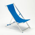Transat chaise de plage pliante piscine jardin aluminium Riccione 