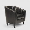 Klassiek design fauteuil Seashell van kunstleer  Model