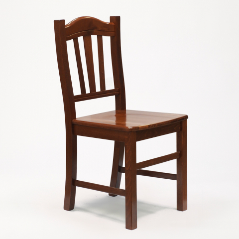 Arte Povera-stijl houten stoel voor keuken Silvana