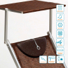 Professionele aluminium ligbedden voor strand tuin en zwembad 4 stuks Santorini 