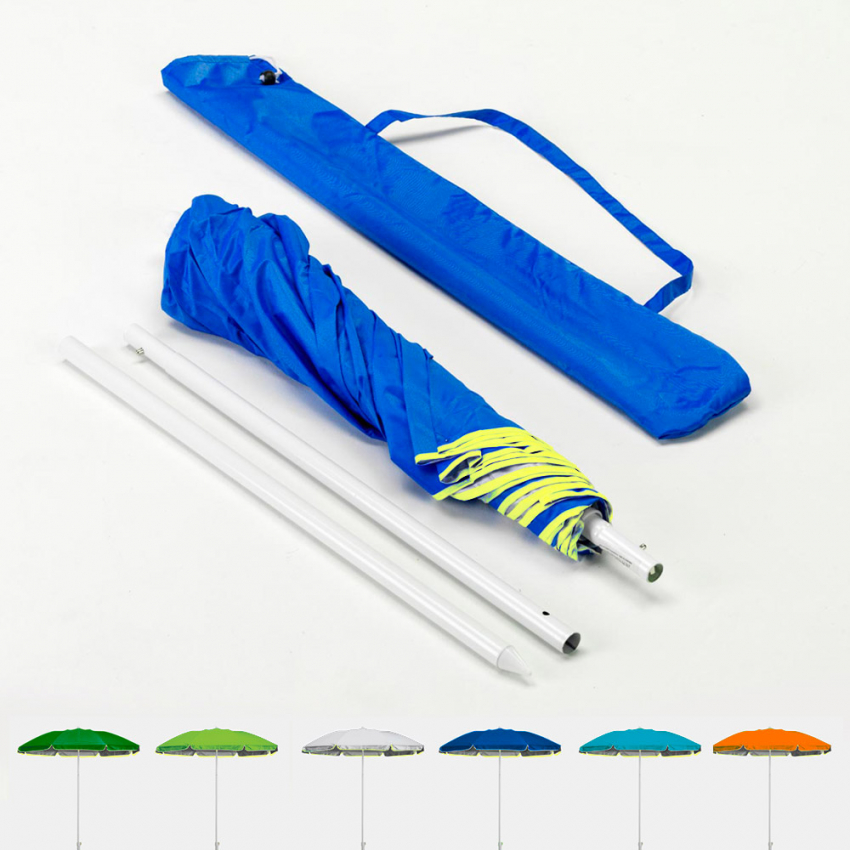 Draagbare strandparasol Pocket met tas, zeer licht, 180 cm Korting