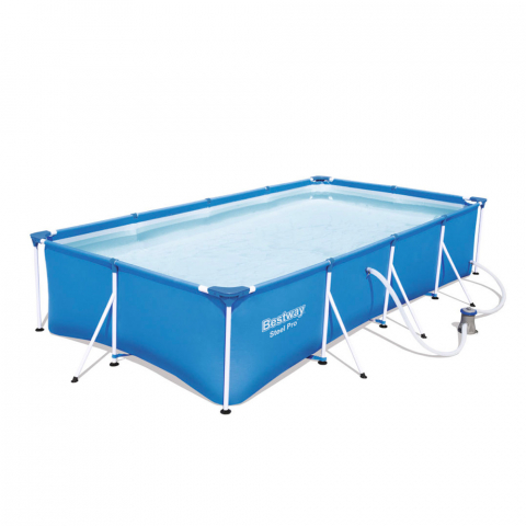 Piscine hors-sol Bestway 56424 rectangulaire acier Pro 400x211x81cm