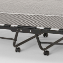 Lit pliant en microfibre avec matelas et lattes 80x190cm Demetra Achat
