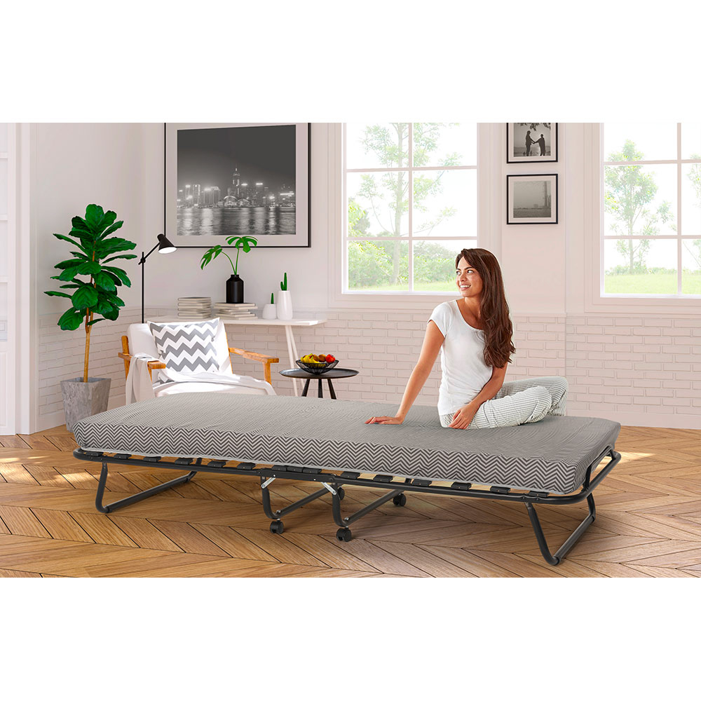 Apollo Lit Pliant Avec Matelas En Microfibre Et Sommier A Lattes 80x190