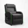 Fauteuil gaming inclinable ergonomique avec repose-pieds en similicuir Challenge Choix