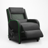 Fauteuil gaming inclinable ergonomique avec repose-pieds en similicuir Challenge Modèle