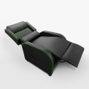 Fauteuil gaming inclinable ergonomique avec repose-pieds en similicuir Challenge Caractéristiques
