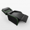 Fauteuil gaming inclinable ergonomique avec repose-pieds en similicuir Challenge Caractéristiques