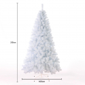 Sneeuwwitte PVC kunstkerstboom 210cm Aspen Kortingen