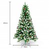 Kunstkerstboom 210cm met versiering en takken met sneeuweffect Rovaniemi Catalogus