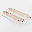 Winddichte strandparasol 220 cm van katoen Bagnino Light Voorraad