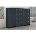 Metalen locker met 12 vakken met sloten 90x45x190 cm Krakatoa Aanbod