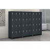 Metalen locker met 12 vakken met sloten 90x45x190 cm Krakatoa Aanbod