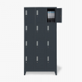 Metalen locker met 12 vakken met sloten 90x45x190 cm Krakatoa Aanbieding